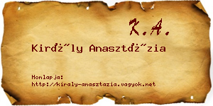 Király Anasztázia névjegykártya
